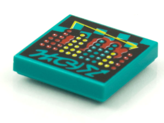 Red, Yellow and Dark Turquoise Dots Pattern / LEGO - Vidiyo
