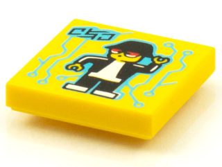 Minifigure Dancing Robot with Medium Azure Circuitry Pattern / LEGO - Vidiyo