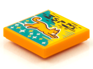 Orange Flying Cat Pattern / LEGO - Vidiyo