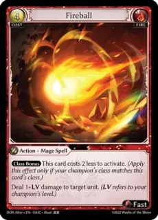 Fireball / Grand Archive / Dawn of Ashes Alter Edition