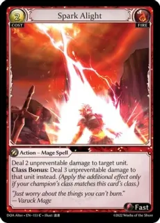 Spark Alight / Grand Archive / Dawn of Ashes Alter Edition