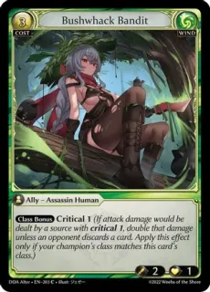 Bushwhack Bandit / Grand Archive / Dawn of Ashes Alter Edition