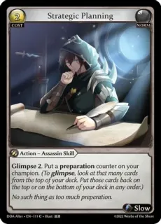 Strategic Planning / Grand Archive / Dawn of Ashes Alter Edition