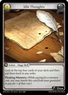 Idle Thoughts / Grand Archive / Dawn of Ashes Alter Edition