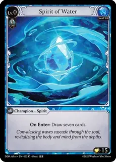 Spirit of Water / Grand Archive / Dawn of Ashes Alter Edition