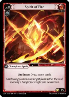 Spirit of Fire / Grand Archive / Dawn of Ashes Alter Edition