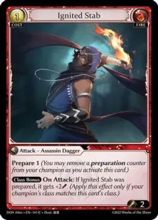 Ignited Stab / Grand Archive / Dawn of Ashes Alter Edition