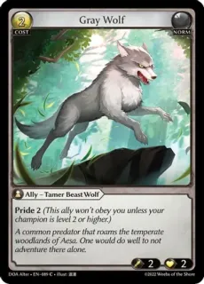 Gray Wolf / Grand Archive / Dawn of Ashes Alter Edition