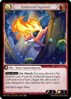 Embertail Squirrel / Grand Archive / Dawn of Ashes Alter Edition