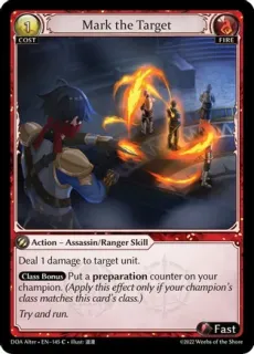 Mark the Target / Grand Archive / Dawn of Ashes Alter Edition