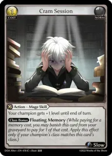 Cram Session / Grand Archive / Dawn of Ashes Alter Edition
