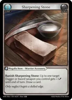 Sharpening Stone / Grand Archive / Dawn of Ashes Alter Edition