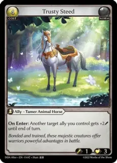 Trusty Steed / Grand Archive / Dawn of Ashes Alter Edition