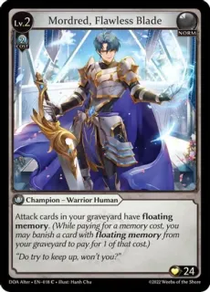 Mordred, Flawless Blade / Grand Archive / Dawn of Ashes Alter Edition