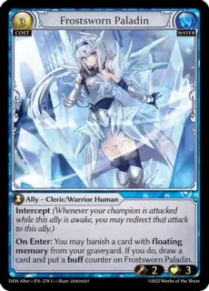 Frostsworn Paladin / Grand Archive / Dawn of Ashes Alter Edition