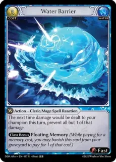 Water Barrier / Grand Archive / Dawn of Ashes Alter Edition