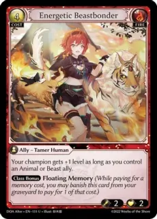Energetic Beastbonder / Grand Archive / Dawn of Ashes Alter Edition