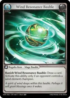 Wind Resonance Bauble / Grand Archive / Dawn of Ashes Alter Edition