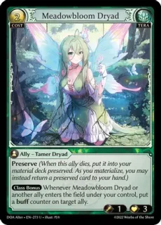 Meadowbloom Dryad / Grand Archive / Dawn of Ashes Alter Edition