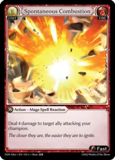 Spontaneous Combustion / Grand Archive / Dawn of Ashes Alter Edition