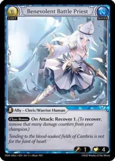 Benevolent Battle Priest / Grand Archive / Dawn of Ashes Alter Edition