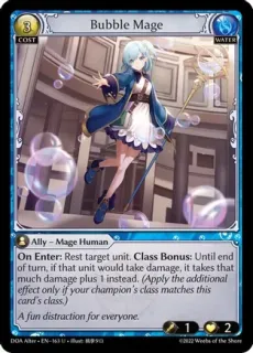 Bubble Mage / Grand Archive / Dawn of Ashes Alter Edition