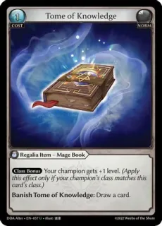 Tome of Knowledge / Grand Archive / Dawn of Ashes Alter Edition