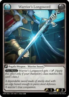 Warrior's Longsword / Grand Archive / Dawn of Ashes Alter Edition