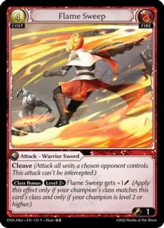 Flame Sweep / Grand Archive / Dawn of Ashes Alter Edition