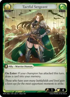 Tactful Sergeant / Grand Archive / Dawn of Ashes Alter Edition