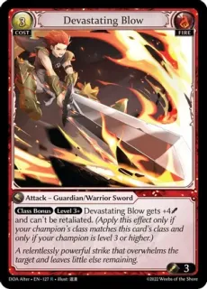 Devastating Blow / Grand Archive / Dawn of Ashes Alter Edition