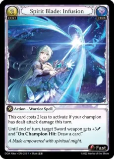 Spirit Blade: Infusion / Grand Archive / Dawn of Ashes Alter Edition