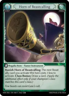 Horn of Beastcalling / Grand Archive / Dawn of Ashes Alter Edition