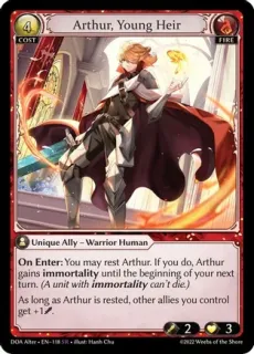 Arthur, Young Heir / Grand Archive / Dawn of Ashes Alter Edition