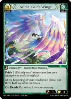 Arima, Gaia's Wings / Grand Archive / Dawn of Ashes Alter Edition