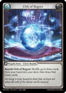 Orb of Regret / Grand Archive / Dawn of Ashes Alter Edition
