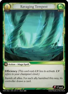 Ravaging Tempest / Grand Archive / Dawn of Ashes Alter Edition